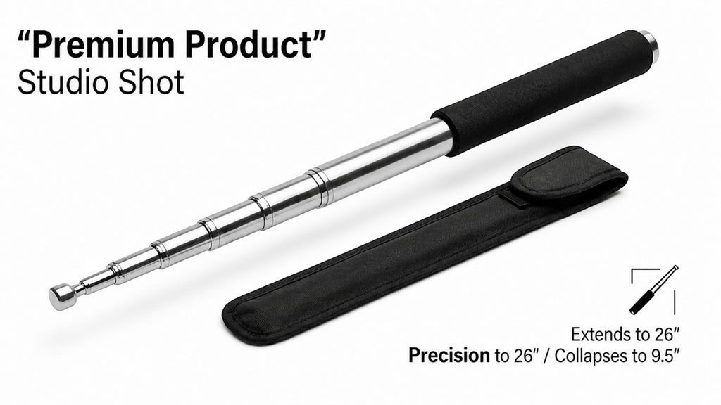 Personal Stick Security Professional Multitool Comfortable Grip Foldable Stick for Men and Women with Bag